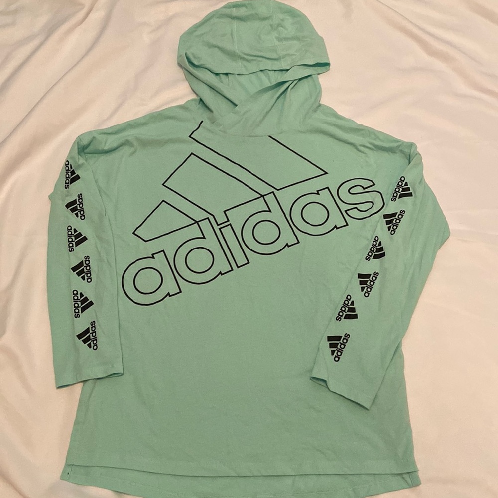 Kids Adidas lightweight hoodie Sz 14